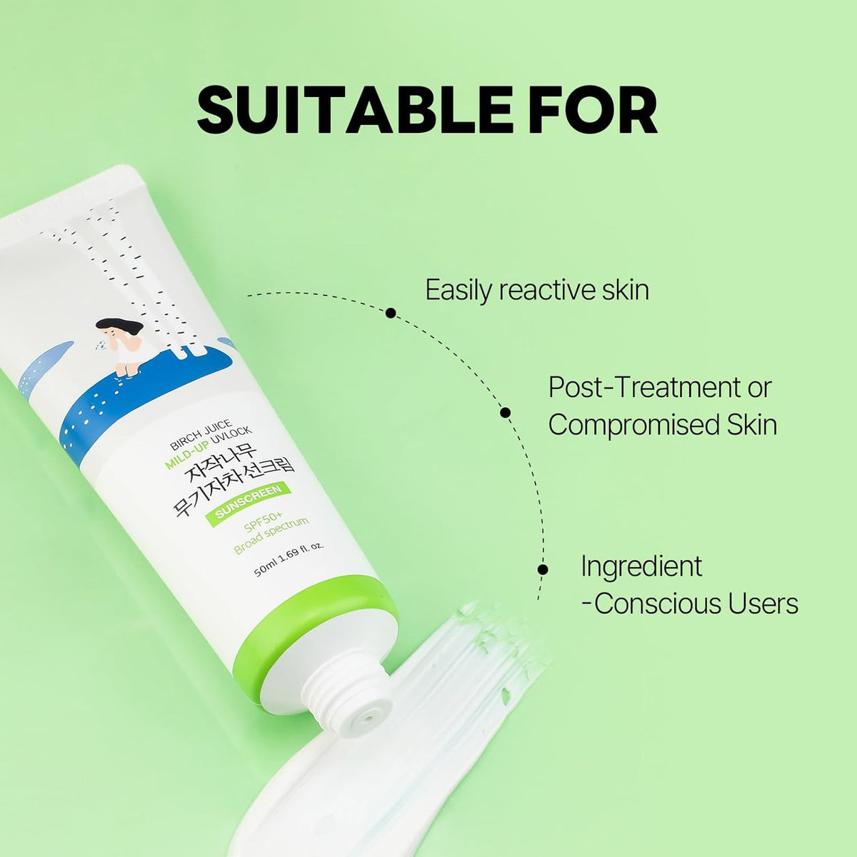 Round Lab Birch Juice Mild-Up UV Lock Sunscreen - Snipetell