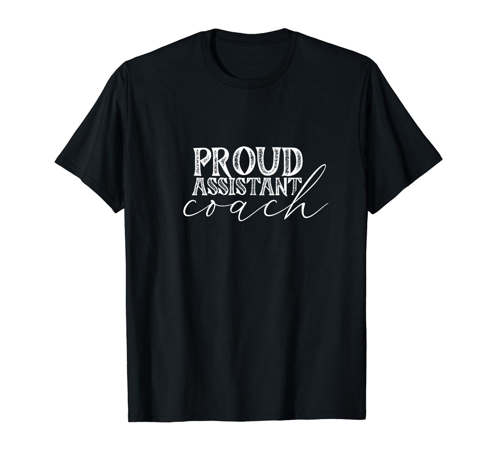 Proud Assistant Coach Co Trainer Coaches T-Shirt - Minimalist Print Unisex