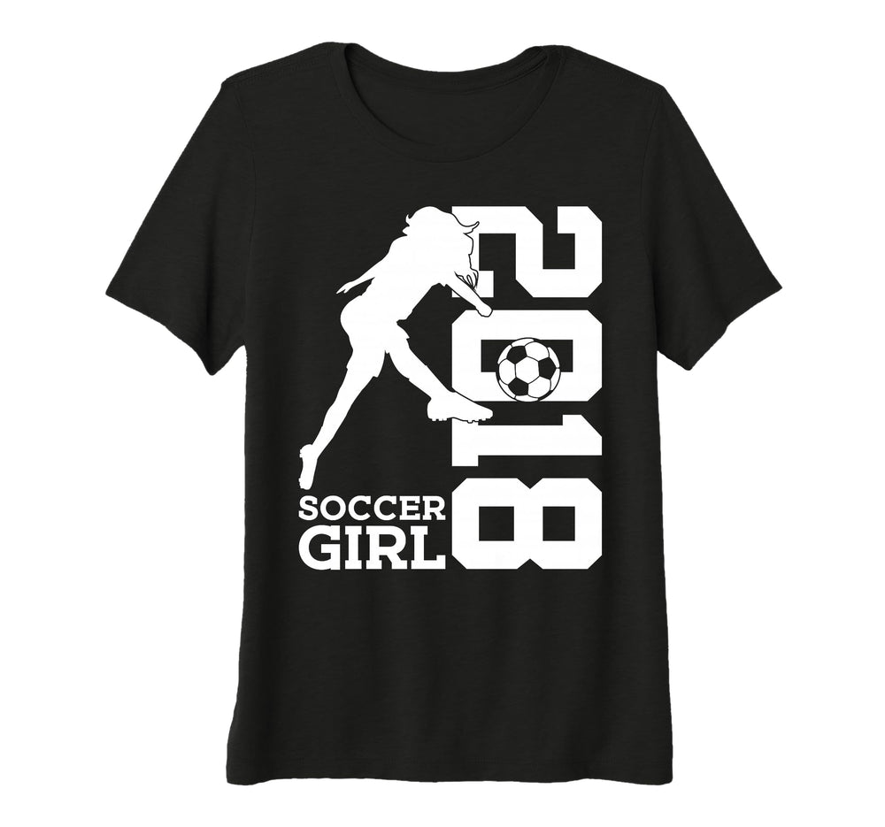 Womens 8Th Birthday Soccer 2018 Tri Blend T-Shirt - Graphic Print Unisex