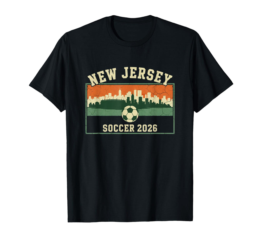 New Jersey Soccer 2026 Jersey Soccer T-Shirt - Novelty Apparel for Adults