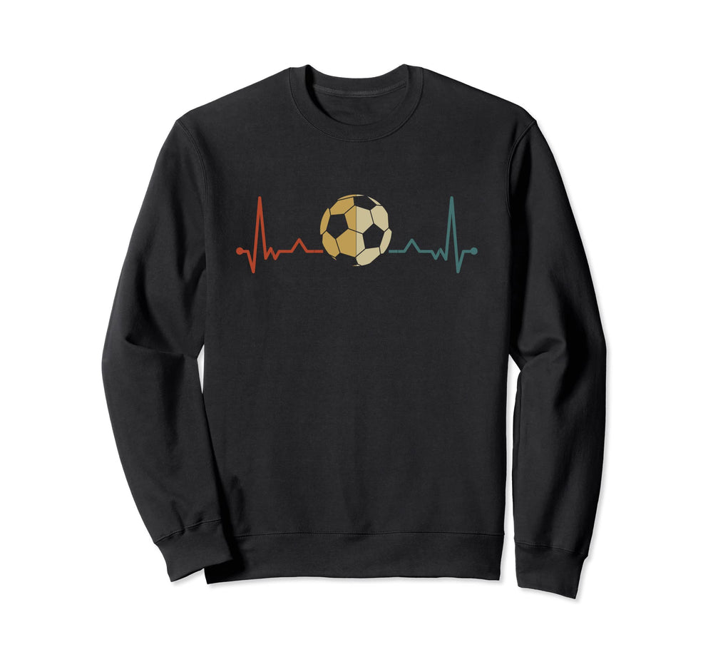 Soccer Heartbeat Soccer Player Sweatshirt - Streetwear Style for Adults