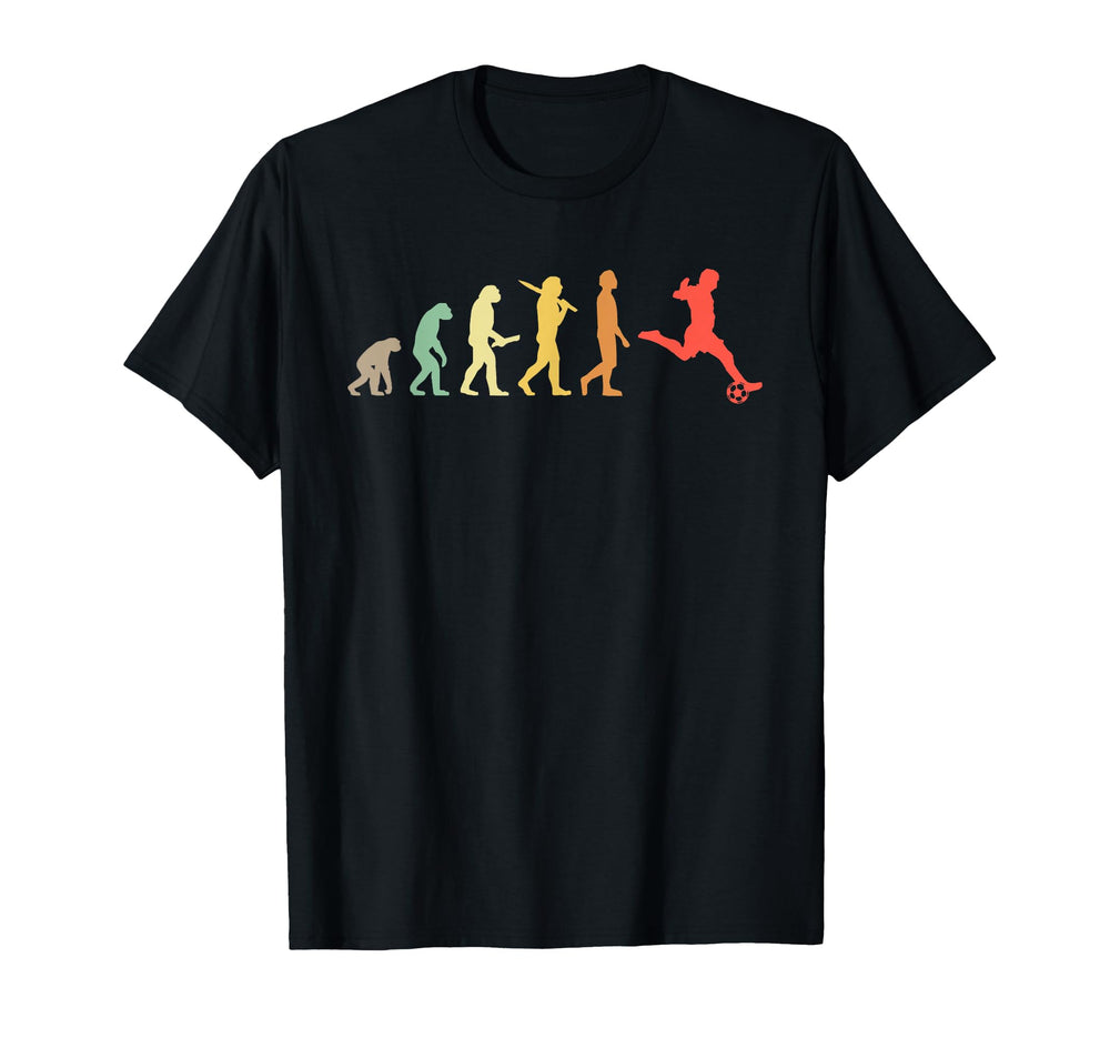 Soccer Evolution Soccer Player T-Shirt - Unique Graphic for Adults