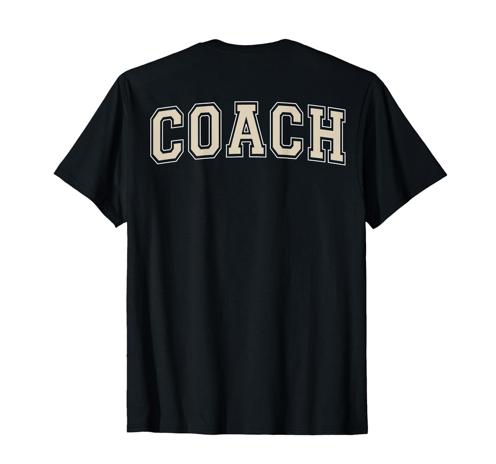 Coach Sports Trainer Ivory And White Back T-Shirt - Trendy Graphic Unisex