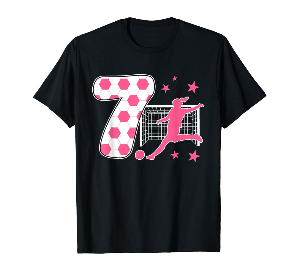 7 Year Old Birthday Soccer Lover 7Th T-Shirt - Unique Graphic for Adults