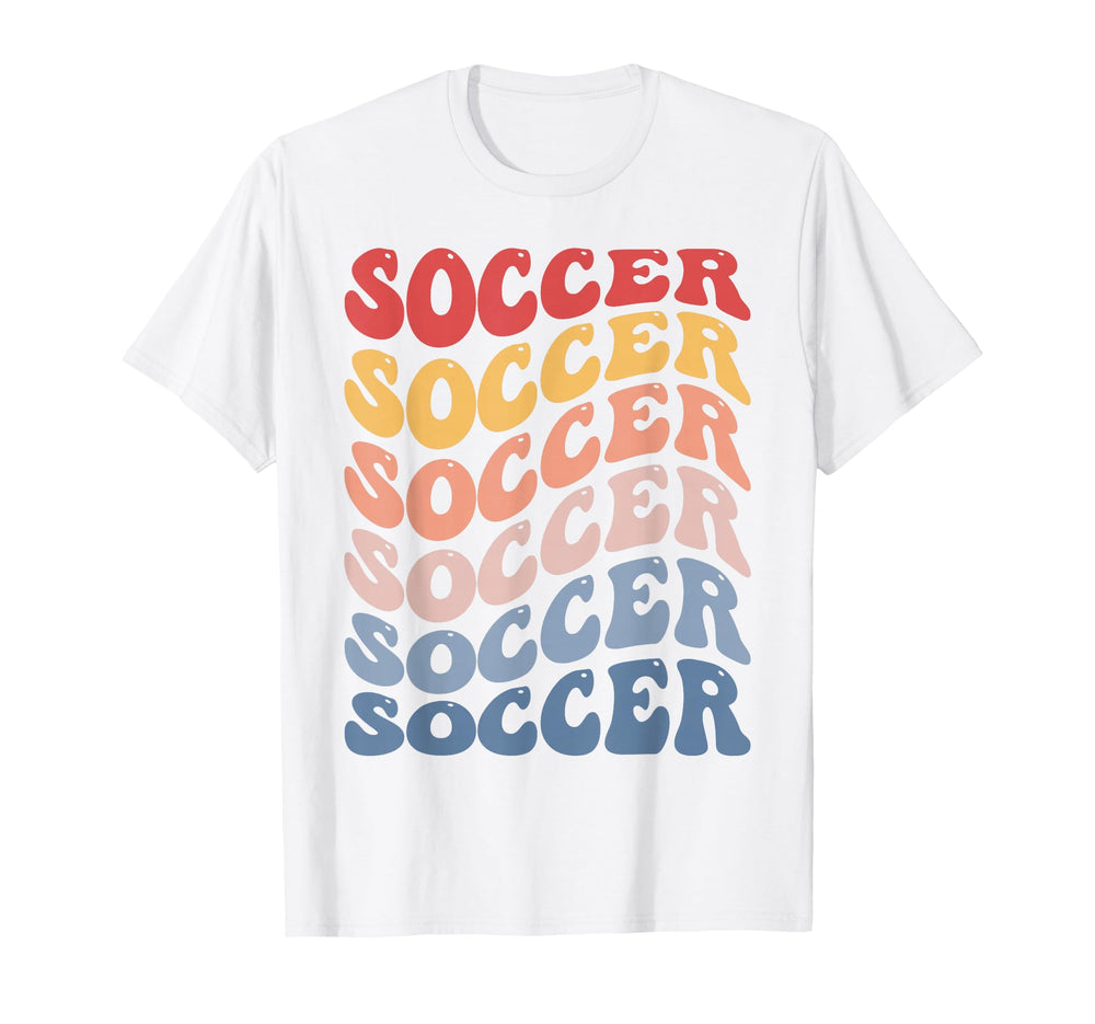 Soccer Groovy Player Team Coach Trainer T-Shirt - Custom Art Print Unisex
