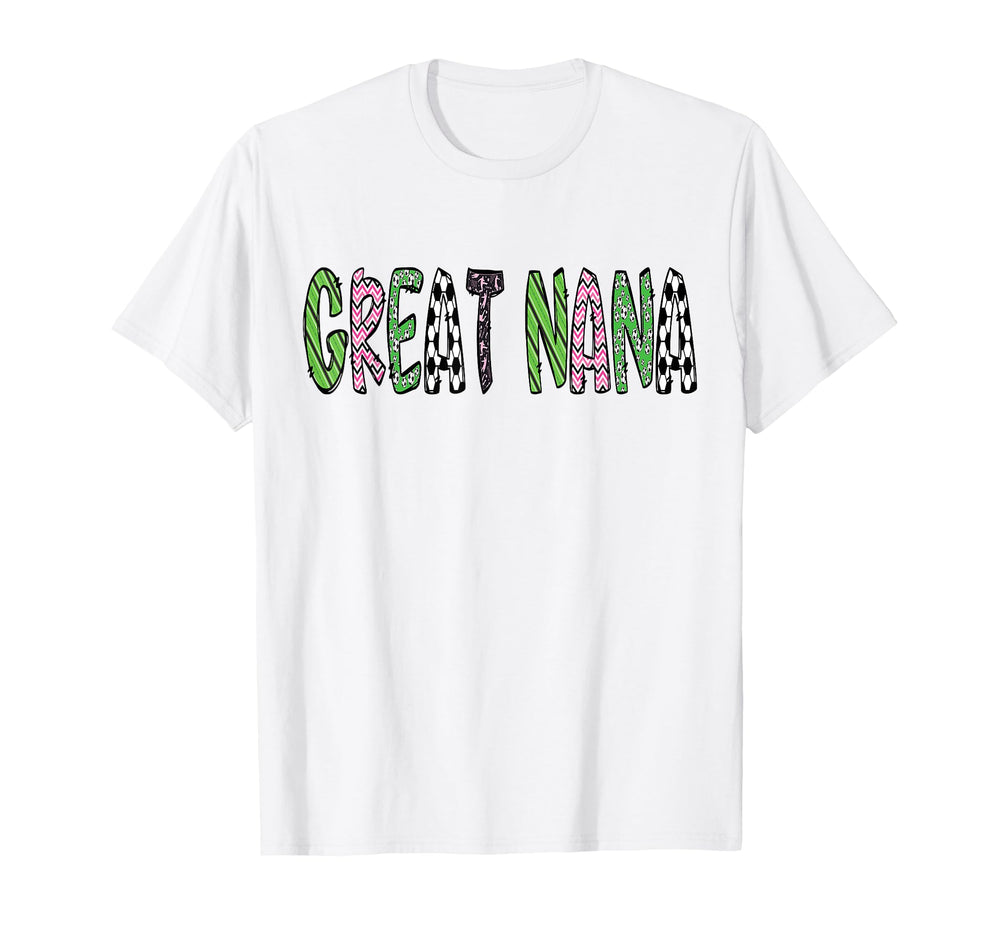Soccer Great Nana Funny Soccer T-Shirt - Trendy Graphic for Adults