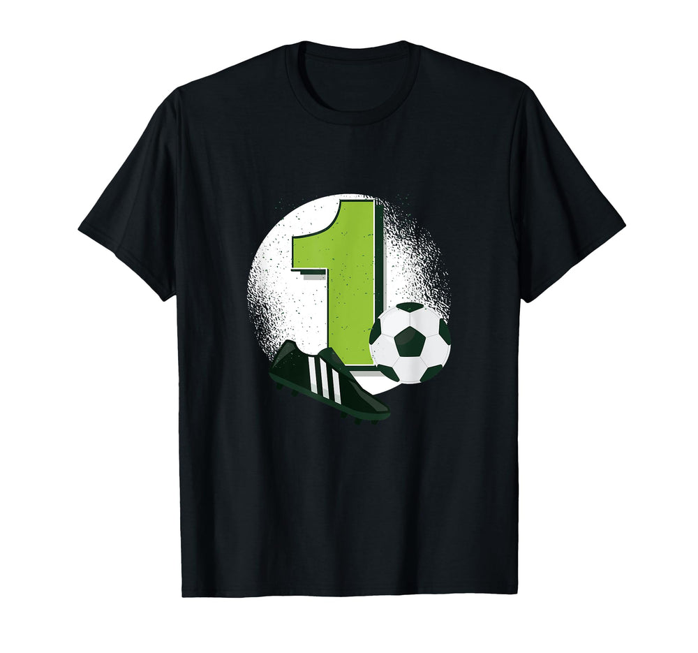 Soccer 1St Birthday One Year Old T-Shirt - Aesthetic Graphic for Adults