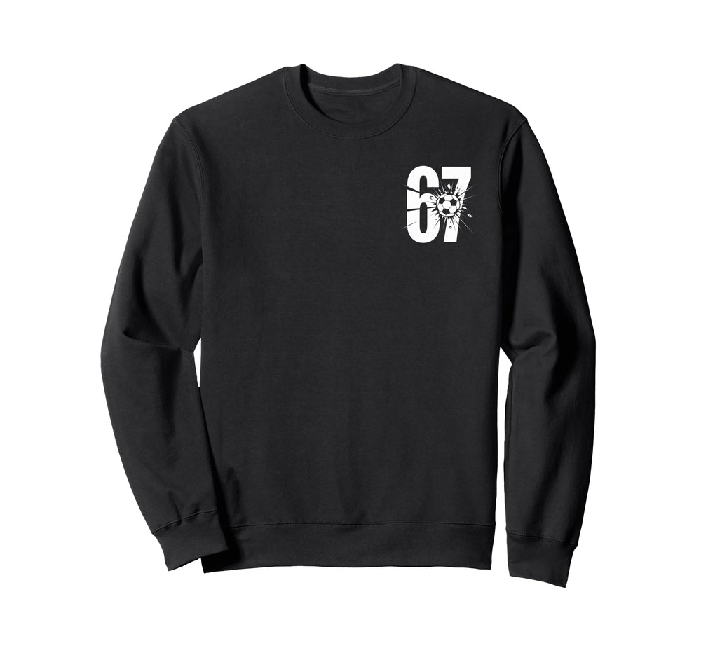 67 Soccer Fan Player Sports Sweatshirt - Streetwear Style for Adults