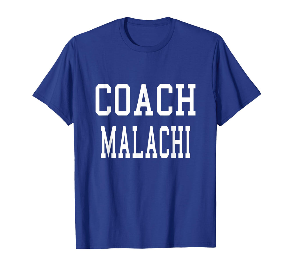 Coach Malachi Custom Football Soccer T-Shirt - Trendy Graphic Men Women