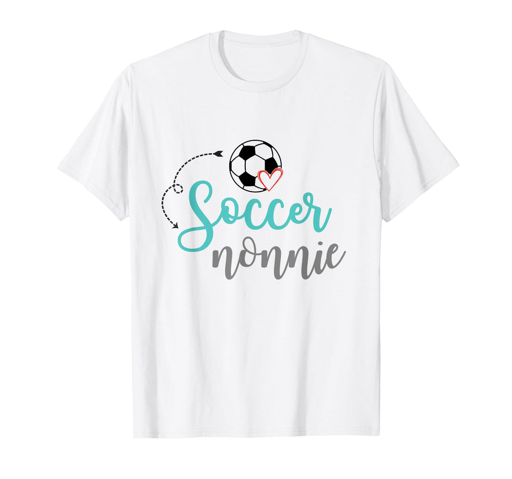 Soccer Nonnie Soccer Ball Heart T-Shirt - Unique Graphic Unisex