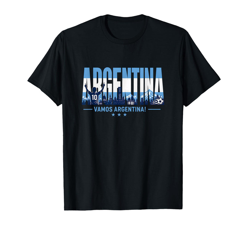 Argentina Soccer Vamos Argentina T-Shirt - Fun Novelty Design for Adults