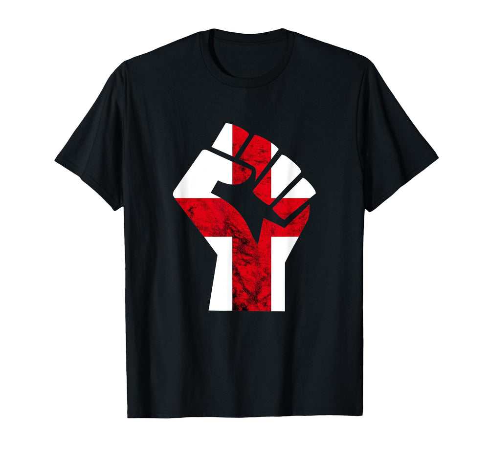 England Handfist Power St Georges T-Shirt - Fun Novelty Design Unisex