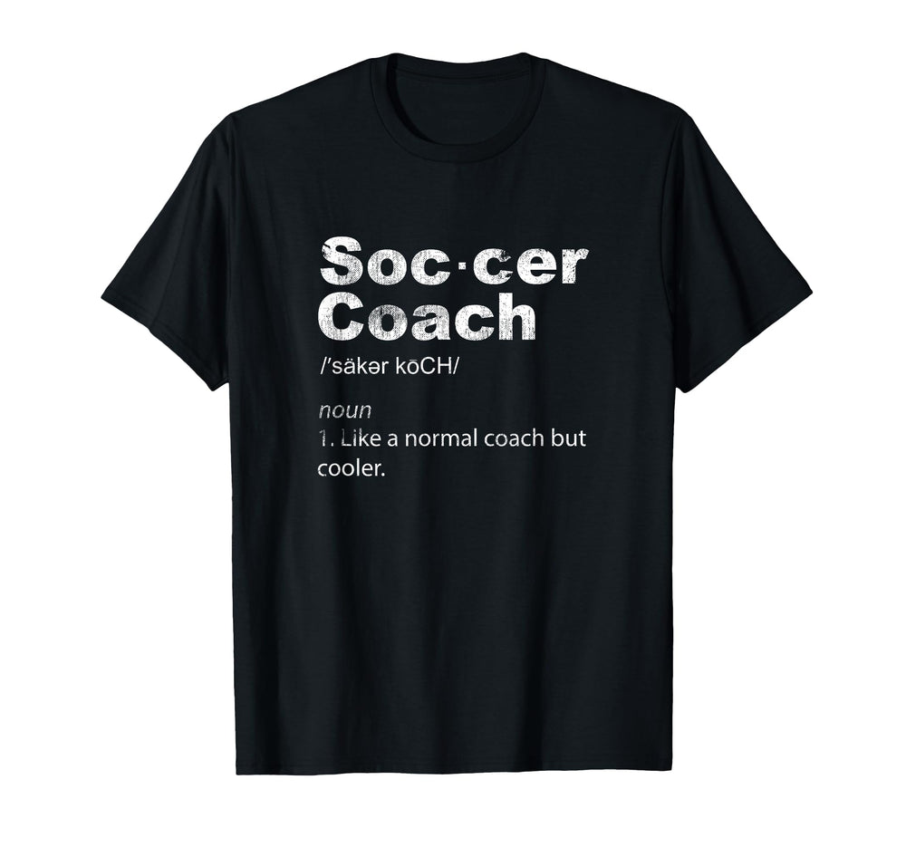 Soccer Coach Definition Sports Teacher T-Shirt - Minimalist Print Unisex