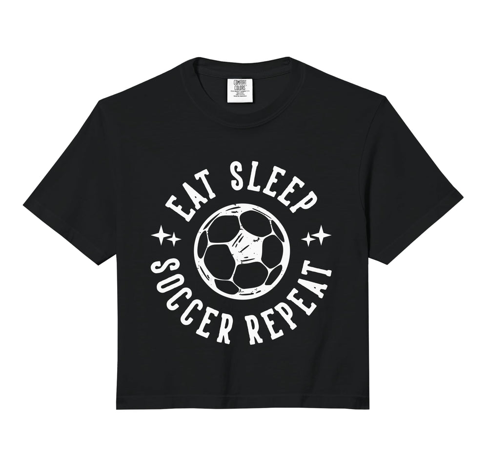Eat Sleep Soccer Repeat Soccer Sweatshirt - Trendy Graphic Men Women