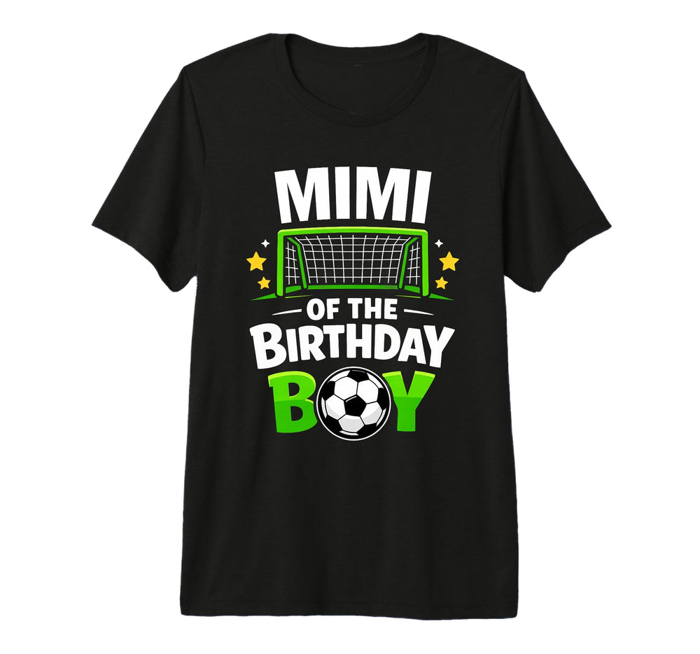 Mimi Birthday Soccer Ball Tri Blend T-Shirt - Trendy Graphic Unisex