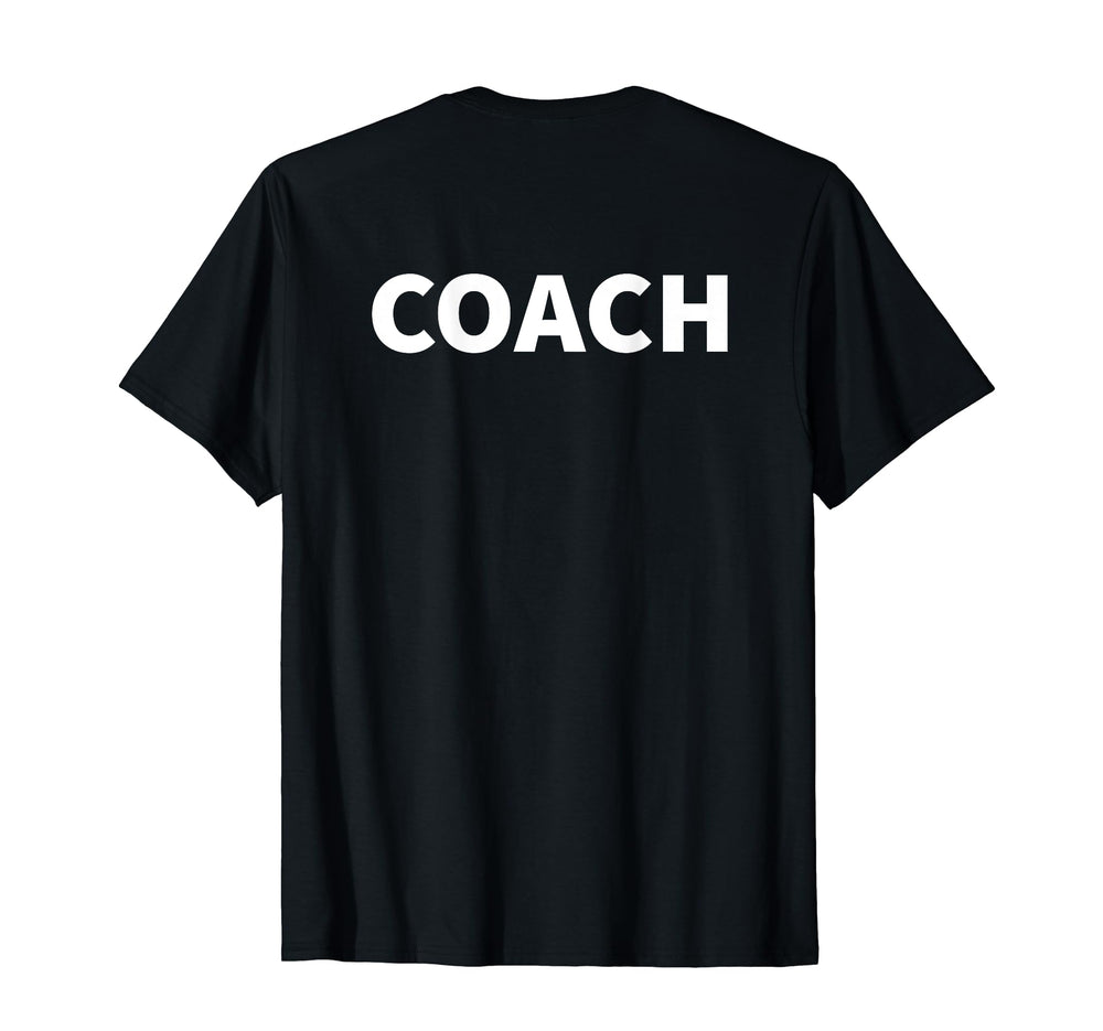Soccer Coach Team Back Sports T-Shirt - Casual Everyday Wear Men Women