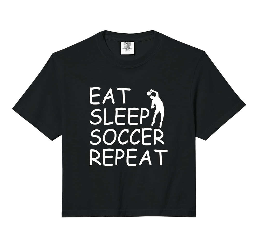 Eat Sleep Soccer Repeat Soccer Player T-Shirt - Trendy Graphic Men Women