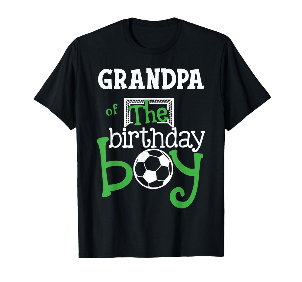 Grandpa Birthday Soccer Player T-Shirt - Casual Everyday Wear Men Women