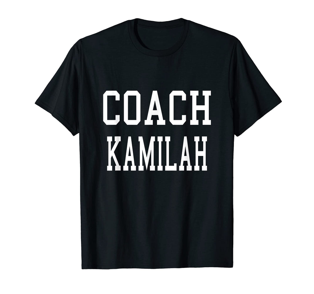 Coach Kamilah Custom Football Soccer T-Shirt - Minimalist Print for Adults