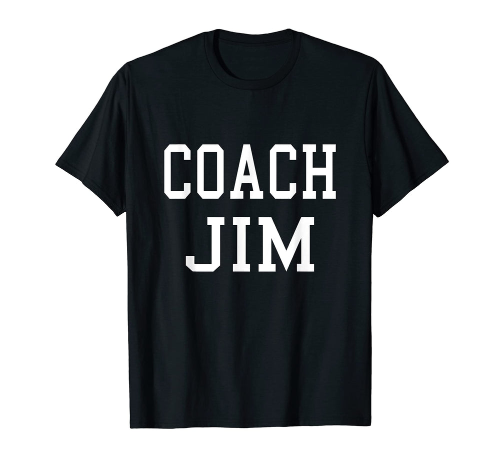 Coach Jim Custom Football Soccer T-Shirt - Minimalist Print Men Women