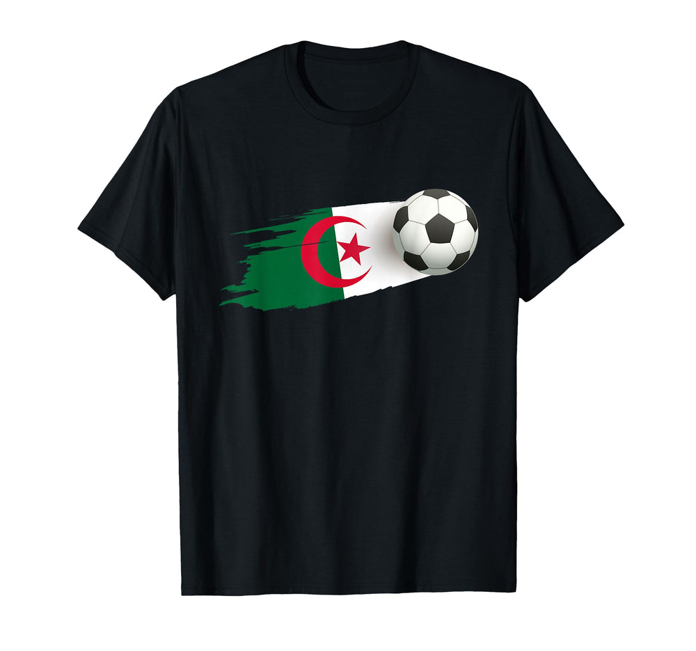 Algeria Soccer Ball Algeria Flag T-Shirt - Trendy Graphic for Adults