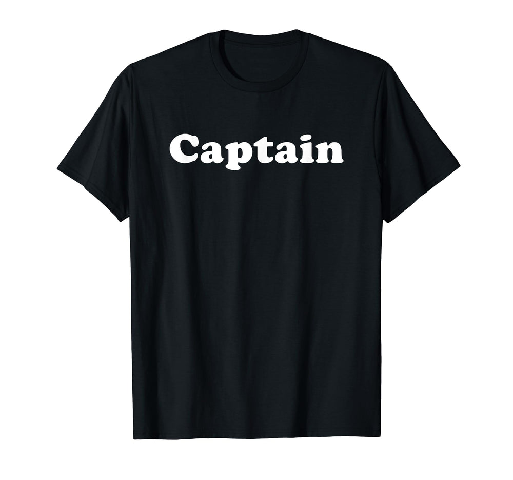 Captain Funny Game Night Sports Team T-Shirt - Minimalist Print Unisex