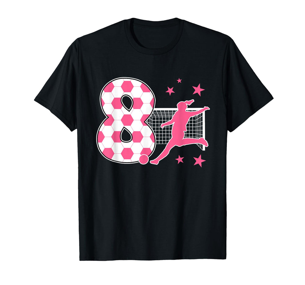 8 Year Old Birthday Soccer Lover 8Th T-Shirt - Novelty Apparel Men Women