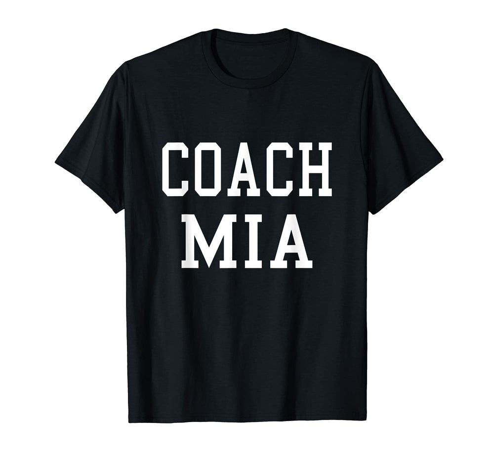 Coach Mia Custom Football Soccer T-Shirt - Casual Everyday Wear for Adults