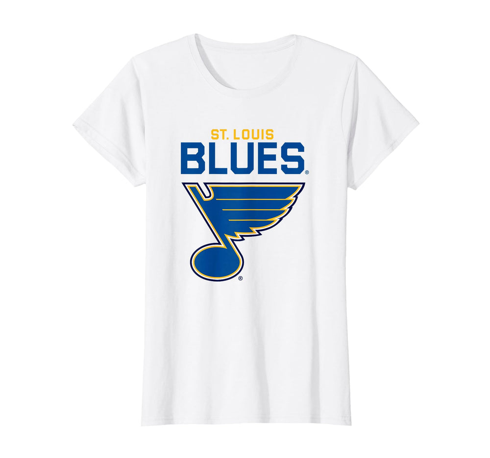 St Louis Blues Power Play White T-Shirt - Novelty Apparel Unisex