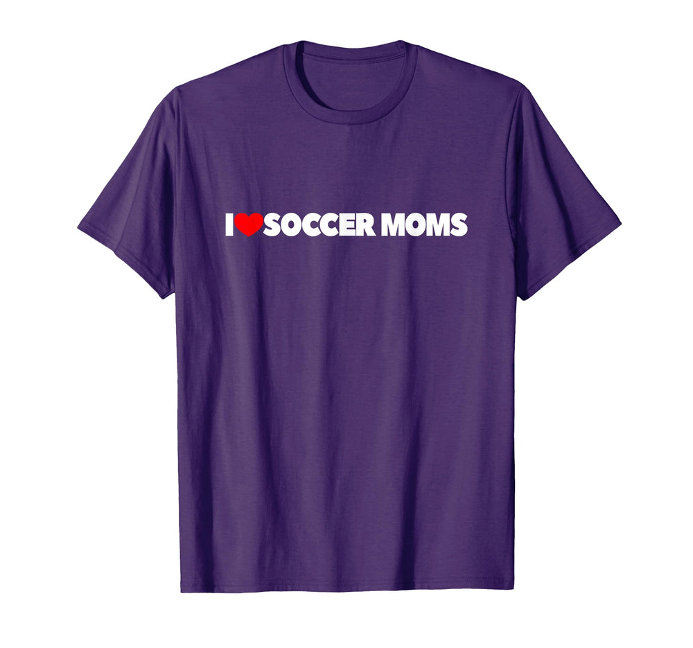 I Love Heart Soccer Moms T-Shirt - Streetwear Style for Adults