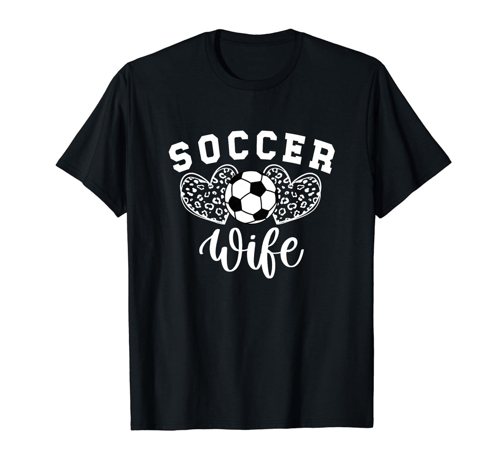 Soccer Coach Wife Hearts Wife Soccer T-Shirt - Graphic Print Men Women