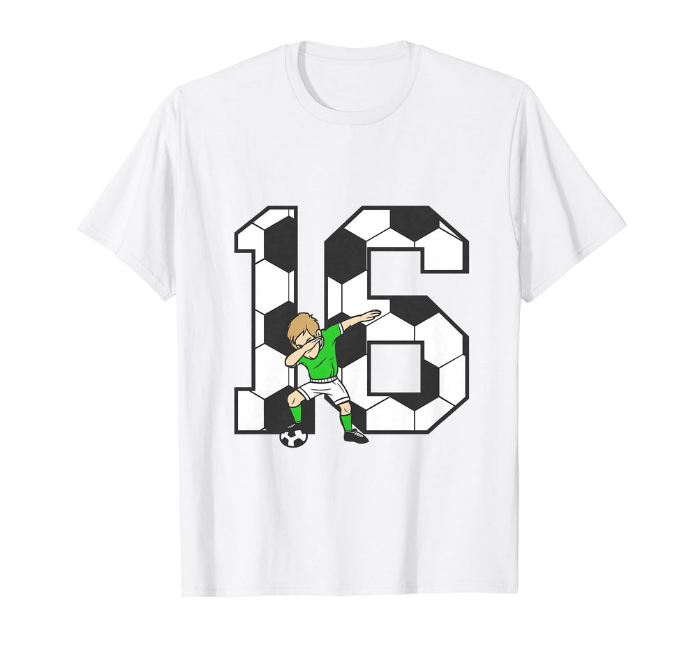 16 Year Old Soccer Player 16Th T-Shirt - Fun Novelty Design Men Women