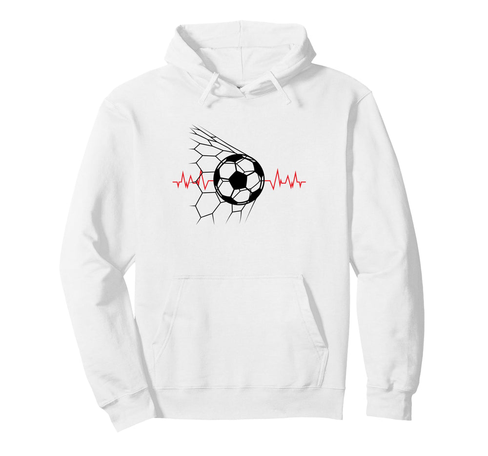 Soccer Ball Heartbeat Players And Hoodie - Unique Graphic for Adults