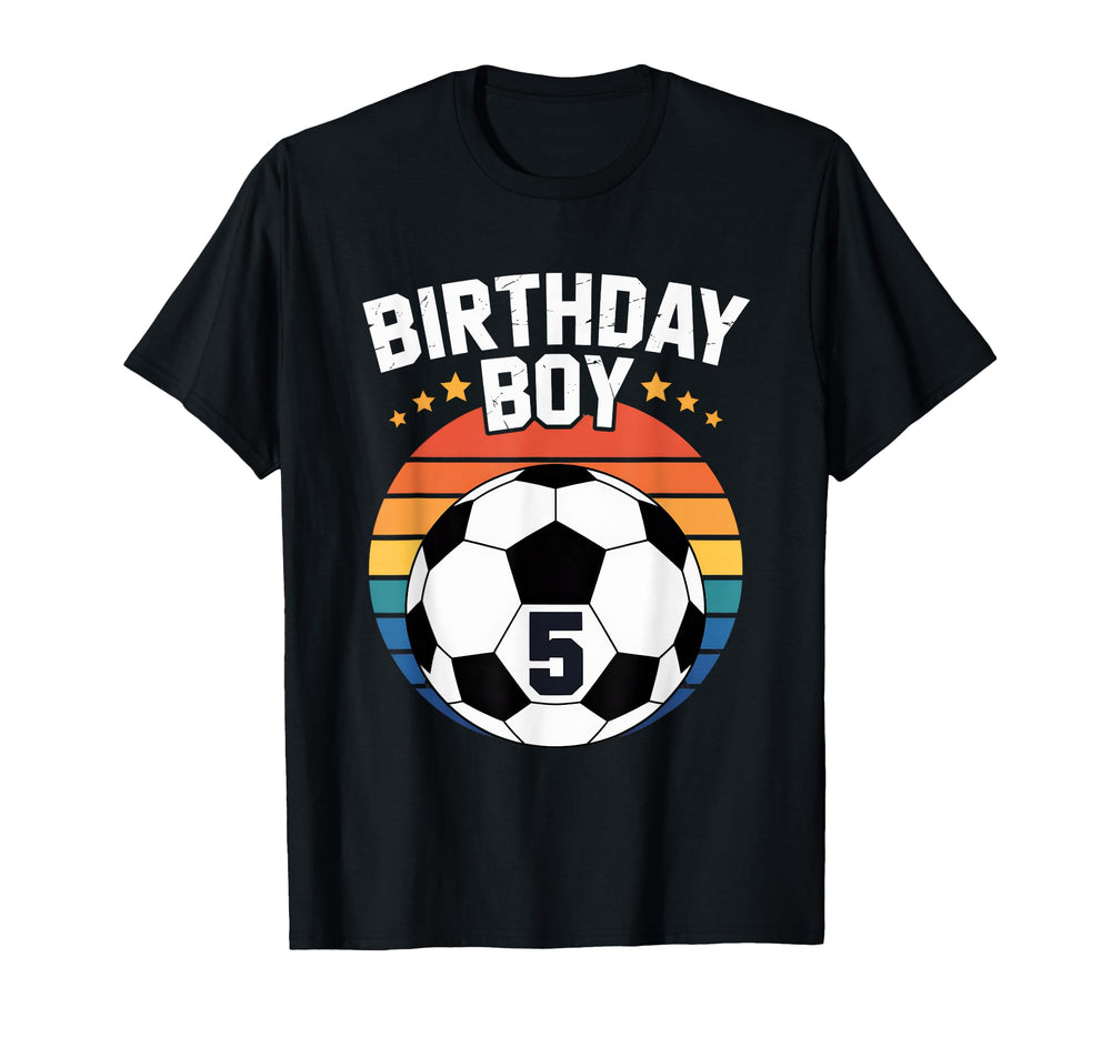 5 Year Old Soccer Player 5Th Birthday T-Shirt - Casual Everyday Wear Unisex