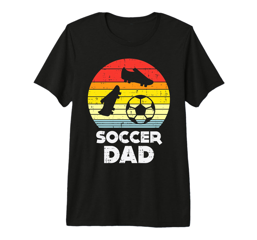 Soccer Dad Sunset Football Player T-Shirt - Fun Novelty Design Unisex