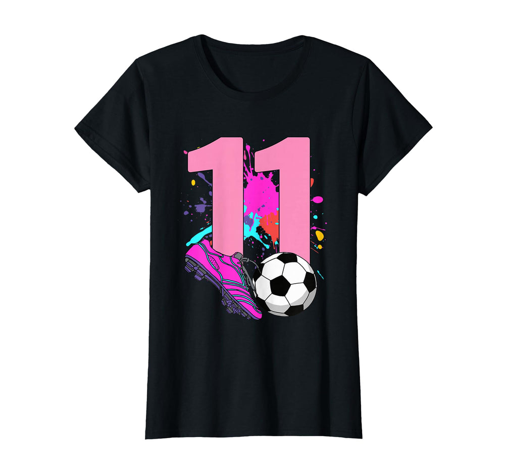 11Th Birthday Soccer Player Football T-Shirt - Streetwear Style Men Women