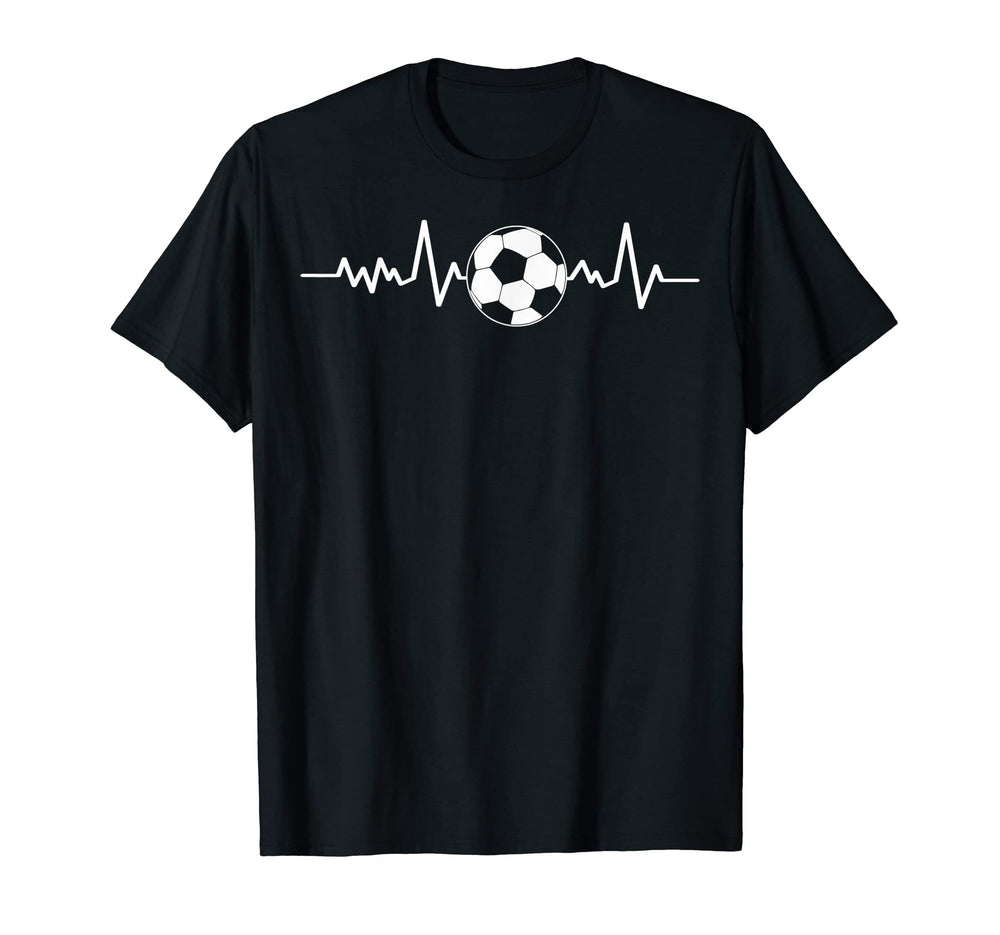 Soccer Fans Soccer Players Heartbeat T-Shirt - Unique Graphic Men Women