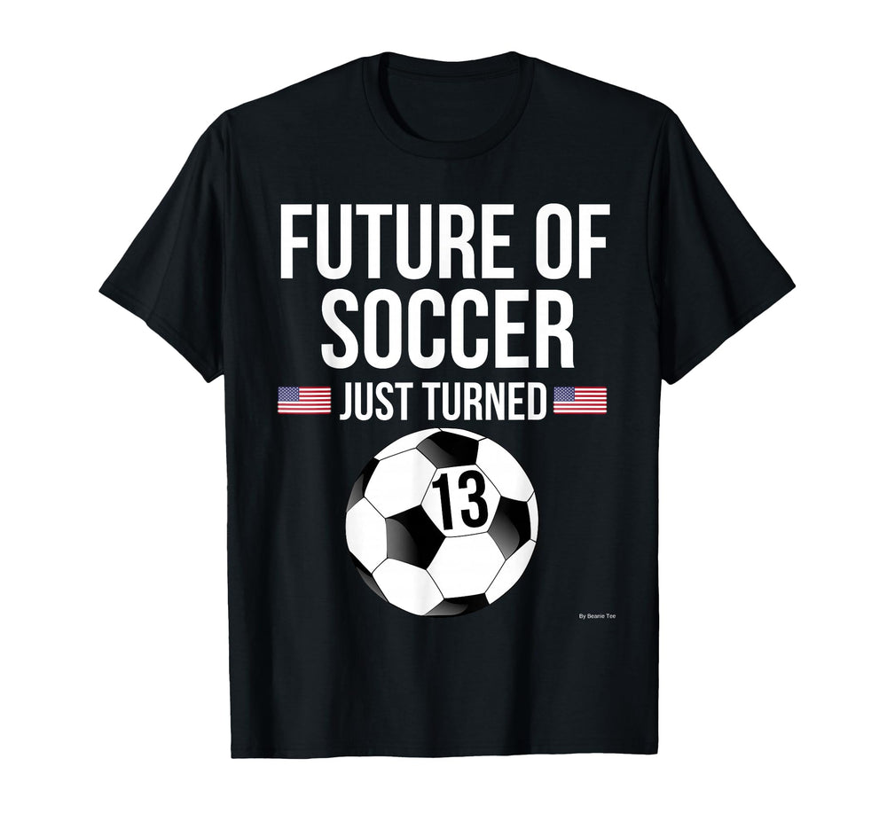 13Th Birthday Soccer 13 Year Old T-Shirt - Casual Everyday Wear for Adults