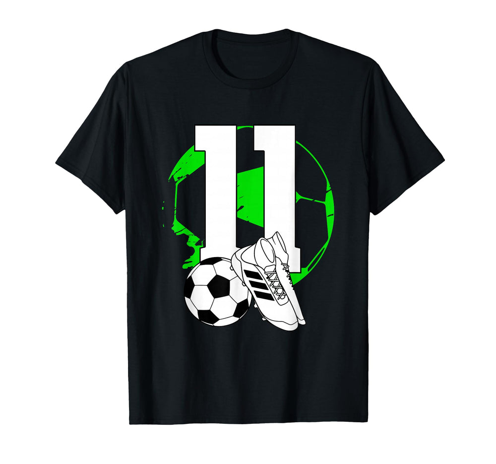 11Th Birthday Soccer Player Football 11 T-Shirt - Streetwear Style Unisex