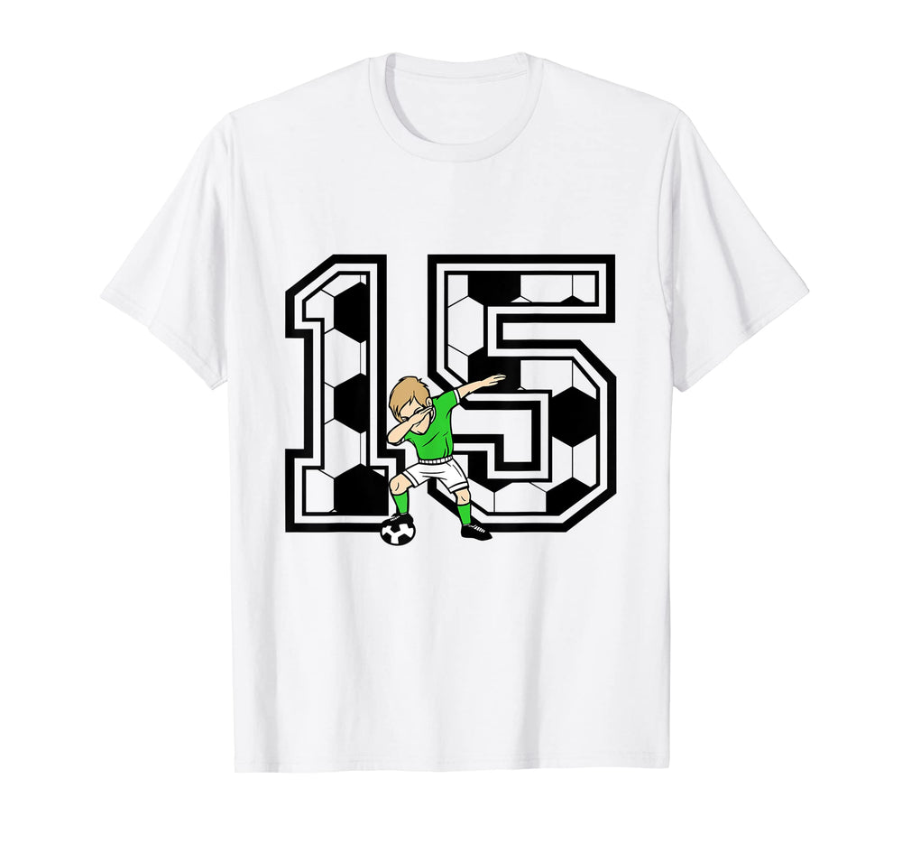 15 Year Old Soccer Player 15Th Birthday T-Shirt - Aesthetic Graphic Unisex