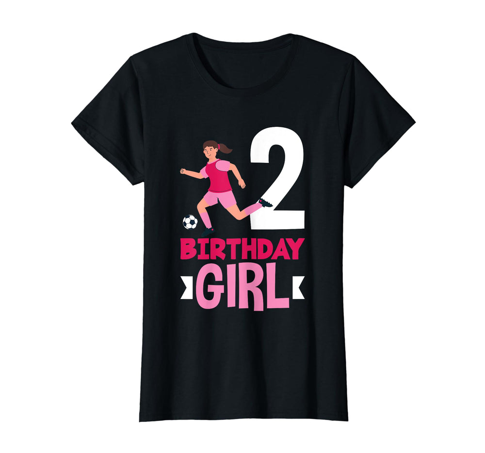 2Nd Birthday 2 Years Soccer Football T-Shirt - Novelty Apparel for Adults