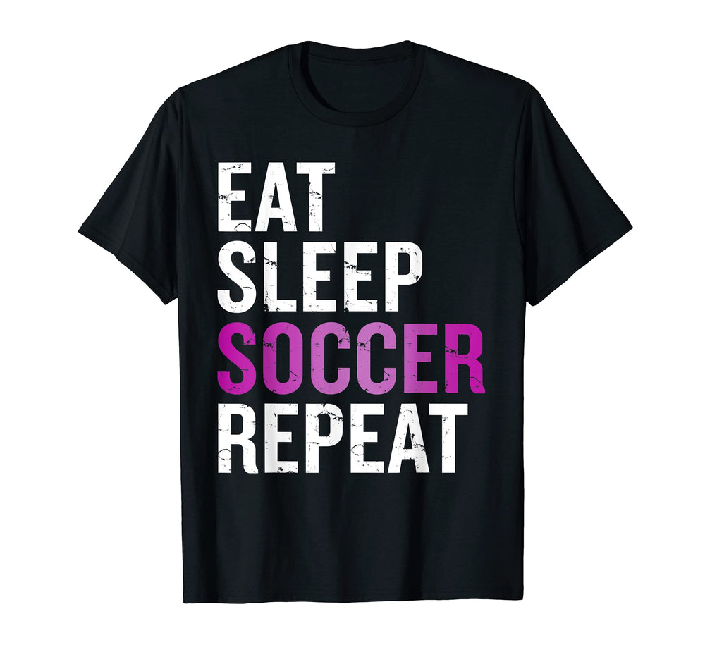 Eat Sleep Soccer Repeat Gift Football Hoodie - Trendy Graphic for Adults