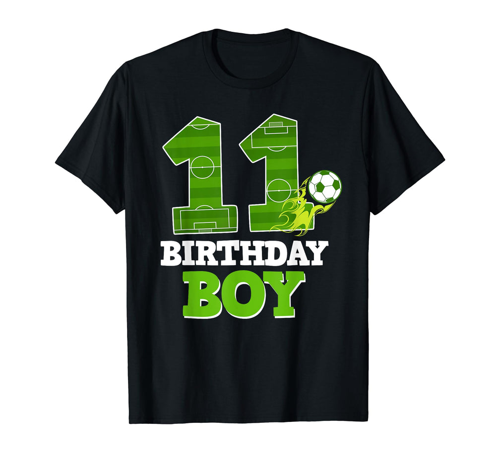 Happy 11Th Birthday Soccer Lover 11 Yrs Old T-Shirt - Graphic Print Unisex