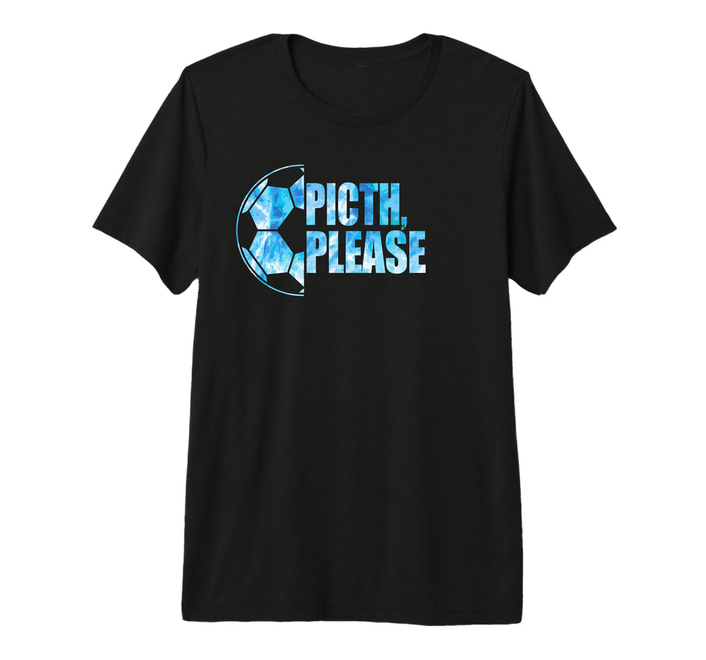 Pitch Please Soccer Football Goal T-Shirt - Minimalist Print Men Women