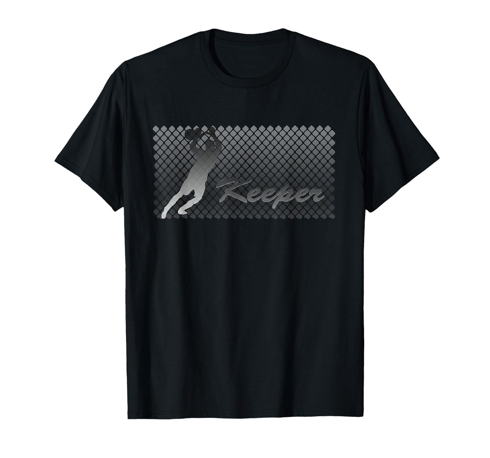 Keeper Soccer Goalie Goalkeeper Net T-Shirt - Casual Everyday Wear Unisex
