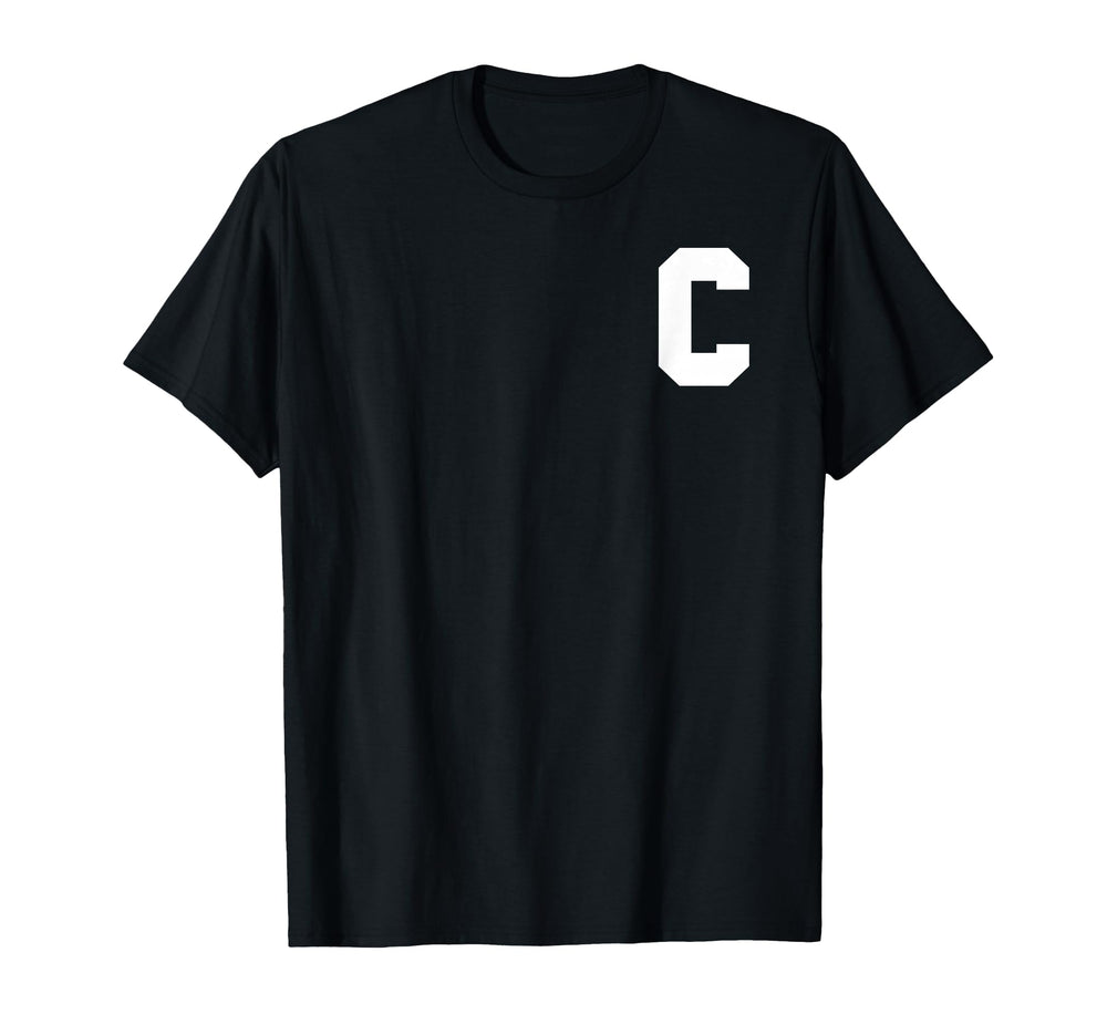 Sports Team Captain Letter C T-Shirt - Graphic Print Men Women