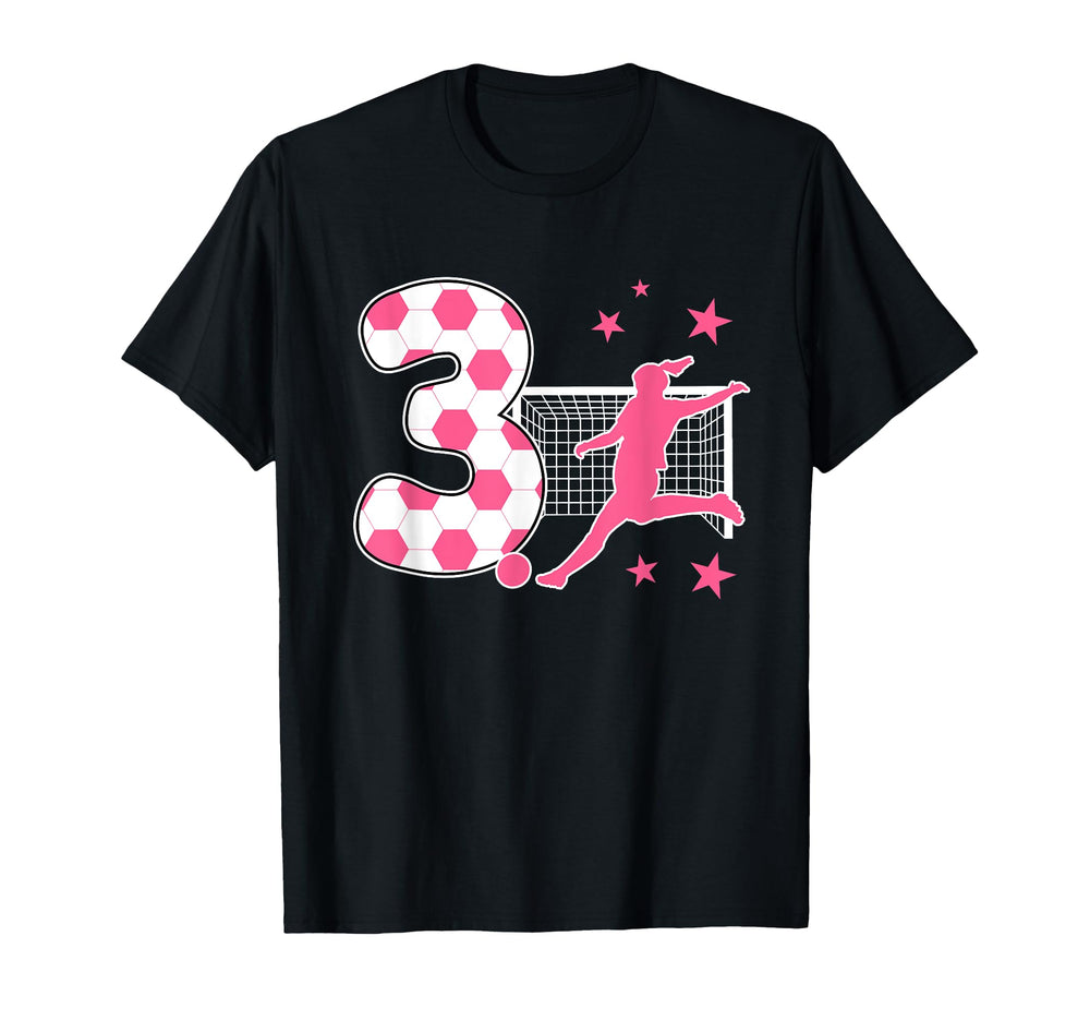 3 Year Old Birthday Soccer Lover 3Rd T-Shirt - Streetwear Style for Adults