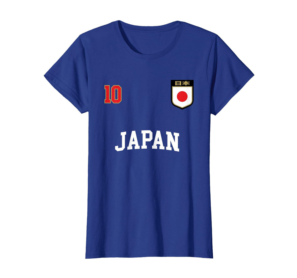 Japan Soccer Team 10 Japanese Flag T-Shirt - Fun Novelty Design Men Women