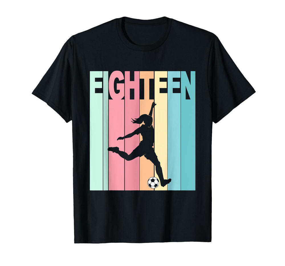 18Th Birthday Soccer Theme 18 Year Old T-Shirt - Streetwear Style Unisex
