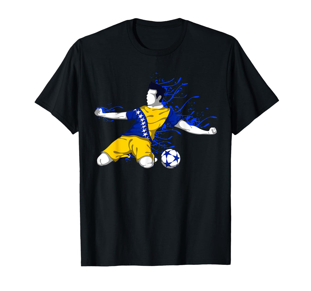 Bosnia And Herzegovina Soccer T-Shirt - Casual Everyday Wear Men Women